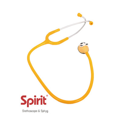 Spirit 스피릿 캐릭터 소아용 청진기 CK-F606PF  색상선택 가능 노랑, 분홍