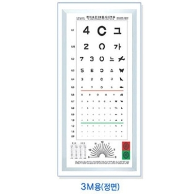 시력검사표 안과병원 시력검사 시력표 눈검사 검안